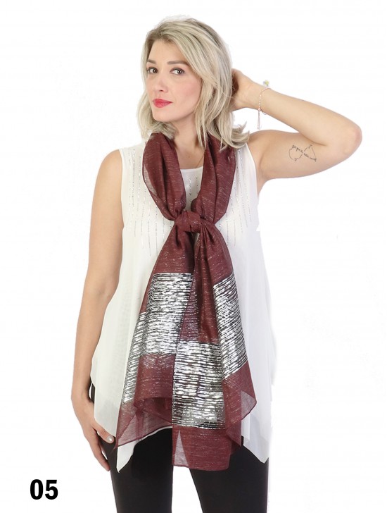 Silver Filigree Fashion Scarf